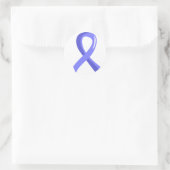 Sticker Rond Cancer de la prostate - Ruban bleu clair 3 (Sac)