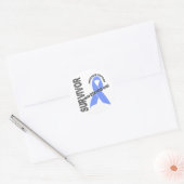 Sticker Rond Cancer de la prostate Survivant 1 (Enveloppe)