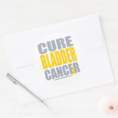 Sticker Rond Cancer de la vessie (Enveloppe)