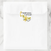 Sticker Rond Cancer de l'enfant - BUTTERFLY 3.1 (Sac)