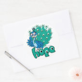 Sticker Rond Cancer de l'ovaire (Enveloppe)