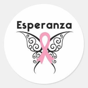 Sticker Rond Cancer de Mama - Esperanza
