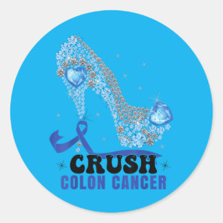 Sticker Rond Cancer du côlon chez les femmes