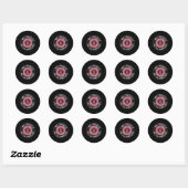 Sticker Rond Cancer du sein (Feuille)