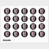 Sticker Rond Cancer du sein (Feuille)