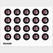 Sticker Rond Cancer du sein (Feuille)