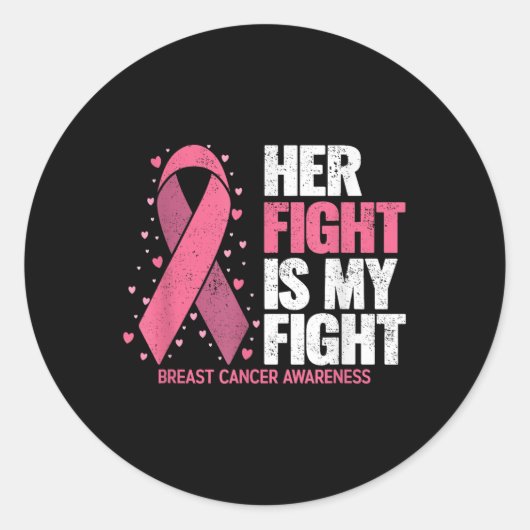 Sticker Rond Cancer du sein (Devant)