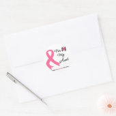 Sticker Rond Cancer du sein pour ma tante (Enveloppe)