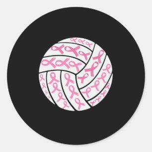 Sticker Rond Cancer du sein Sensibilisation au volleyball au ru
