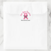 Sticker Rond Cancer du sein Survivant de 2 ans (Sac)