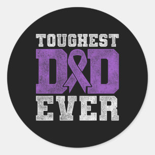 Sticker Rond Cancer pancréatique Survivant Papa Cadeau Pancréat