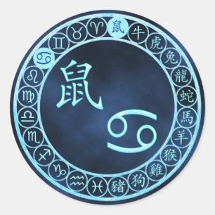 Sticker Rond Cancer/Rat