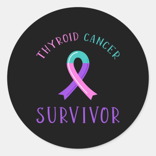 Sticker Rond Cancer Survivant 2 (Devant)