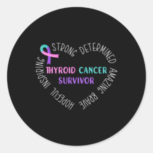 Sticker Rond Cancer Survivant 5