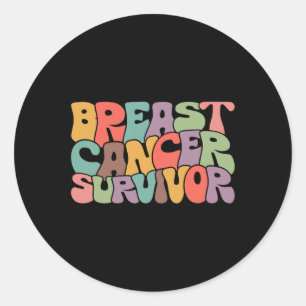 Sticker Rond Cancer Survivor Sensibilisation Guerrier Soutien R