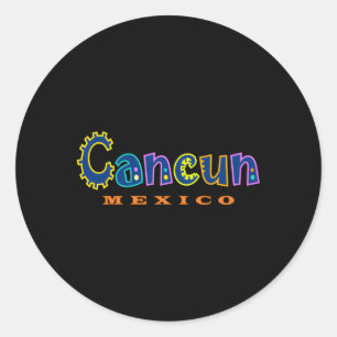 Sticker Rond Cancun Mexique