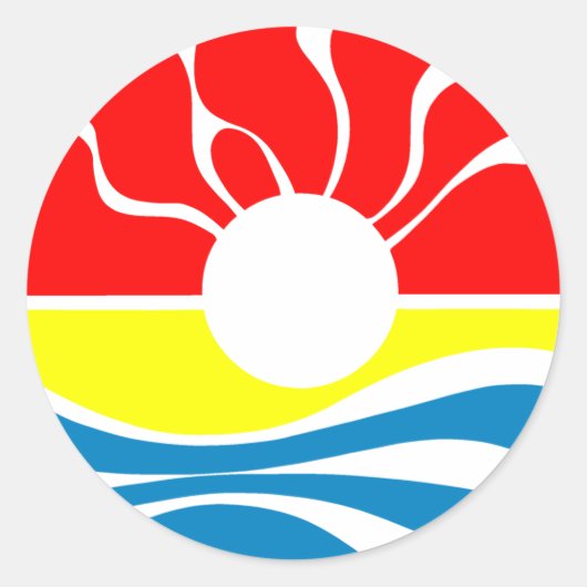 Sticker Rond Cancun Mexique (Devant)