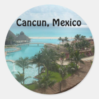 Sticker Rond Cancun Mexique
