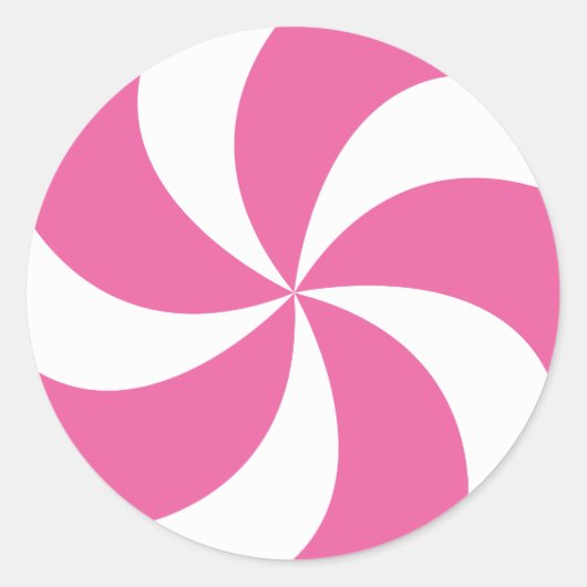 STICKER ROND CANDÉ ROSE DE NOËL (Devant)