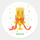 Sticker Rond candel doré (Devant)