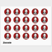 STICKER ROND CANDIDAT 2016 DE BEN CARSON (Feuille)