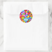 Sticker Rond Candies du Colorful (Sac)