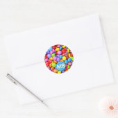 Sticker Rond Candies du Colorful (Enveloppe)