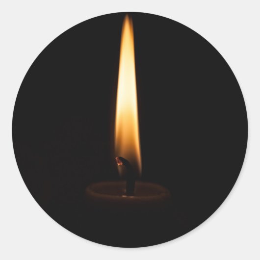 Sticker Rond Candle Flame 2 (Devant)