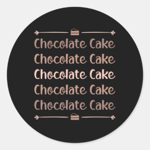 Sticker Rond Candy Coca Chocolat Jour du gâteau Idée cadeau suc