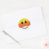 Sticker Rond Candy Corn Face (Enveloppe)