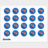 STICKER ROND CANDY FIERTE DE CUIR (Feuille)