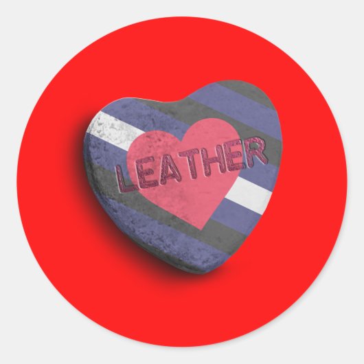 STICKER ROND CANDY FIERTE EN CUIR (Devant)