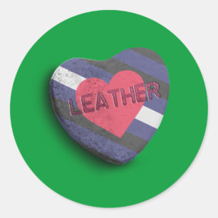 STICKER ROND CANDY FIERTE EN CUIR