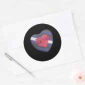 STICKER ROND CANDY FIERTE EN CUIR (Enveloppe)