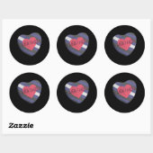 STICKER ROND CANDY FIERTE EN CUIR (Feuille)