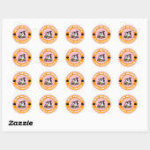 Sticker Rond Candy Ghost Joyeux Halloween (Feuille)