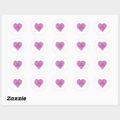 Sticker Rond Candy Heart "YOU ROCK" (Feuille)