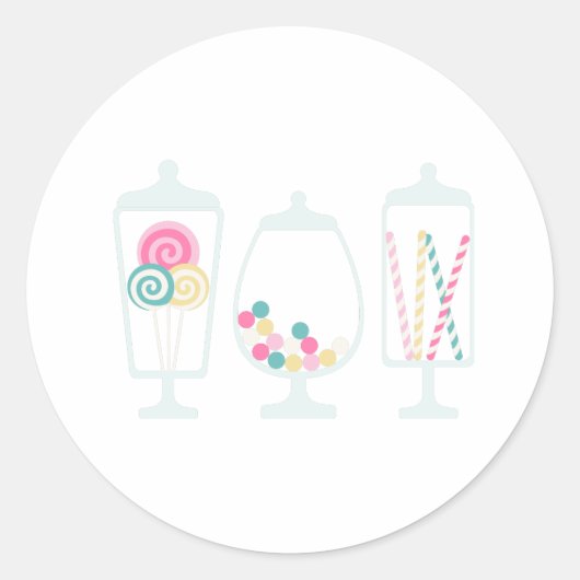 Sticker Rond Candy Jars (Devant)