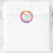 Sticker Rond Candy land fête d'anniversaire pastel (Sac)