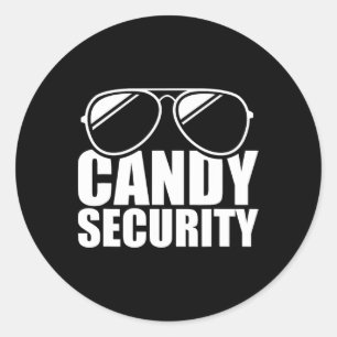 Sticker Rond Candy Sécurité Amusante Costume d'Halloween facile