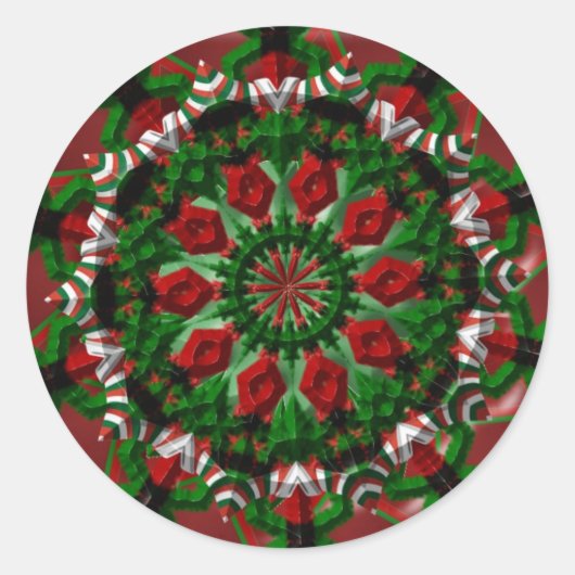 Sticker Rond Candy Wreath (Devant)