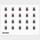 Sticker Rond Cane Corso (Feuille)
