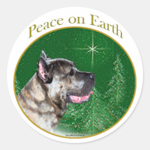 Sticker Rond Cane Corso Peace