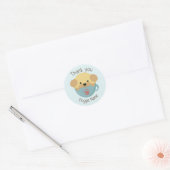 Sticker Rond Caniche (Enveloppe)