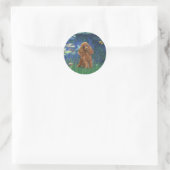 Sticker Rond Caniche (Abricot 10) - Lys 5 (Sac)