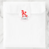 Sticker Rond Caniches Patriotiques (Sac)