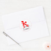 Sticker Rond Caniches Patriotiques (Enveloppe)