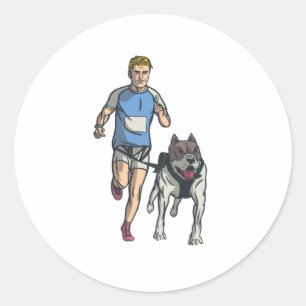 Sticker Rond Canicross