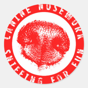 Sticker Rond Canine Nosework, Coussin pour s'amuser