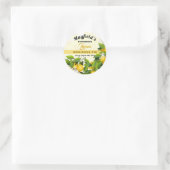 Sticker Rond Canne de fruits de citron | Jam Jar (Sac)